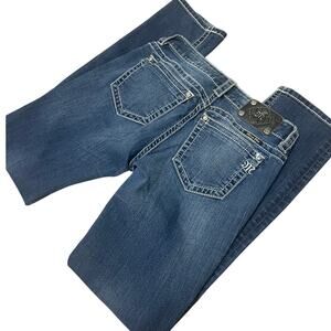 Miss Me Straight Leg Jeans – Size 29 – Dark Wash – Style JS5151T20
